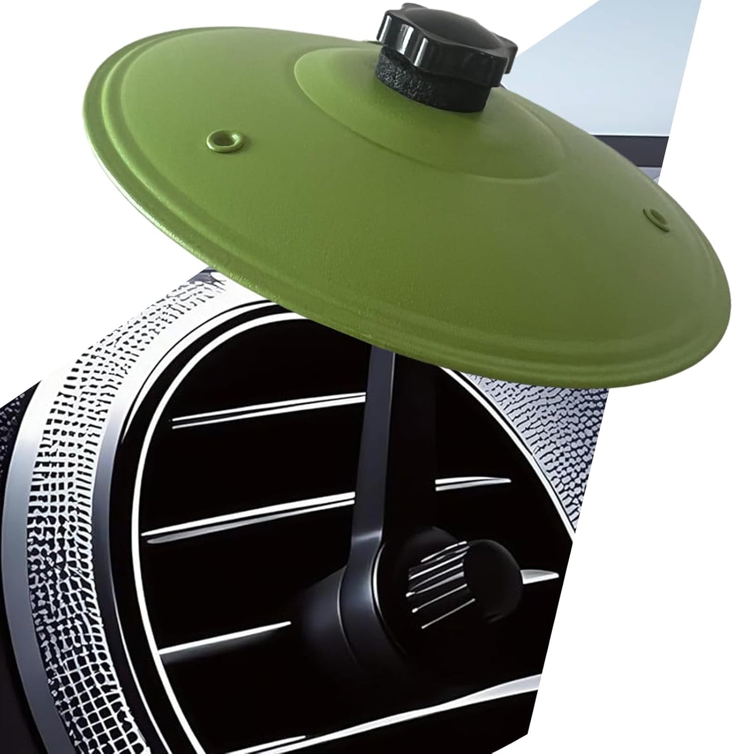 Car Cymbal. Car Crash Cymbal Air Vent - Easy Clip-On Mini Drum Cymbal for Car Dashboard.Cool car interior accessories for entertainment(Silver)