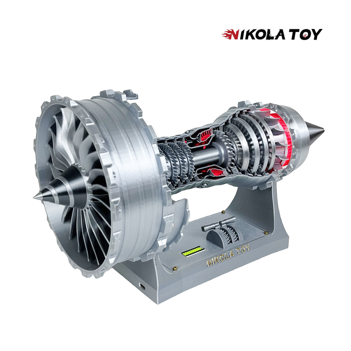 NIKOLATOY® Final version of Rolls Royce Trent 900 turbofan engine model (40cm/15.7in)