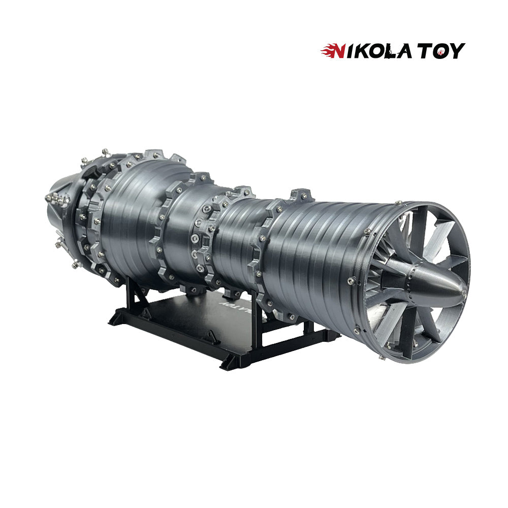 NIKOLATOY® 3D printed Military fighter turbojet engine model