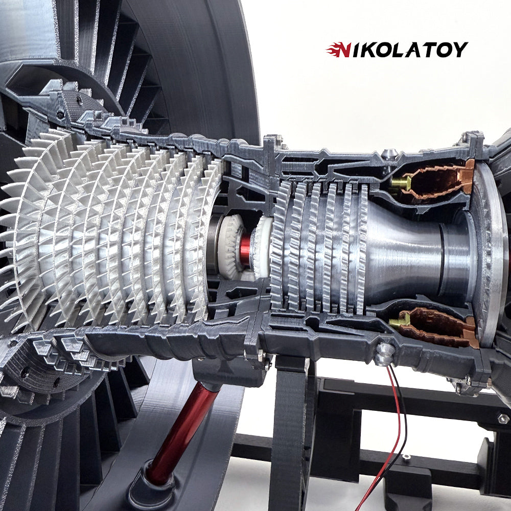 NIKOLATOY® Highly restored Rolls Royce Trent 900 turbofan engine model (55cm/22in)