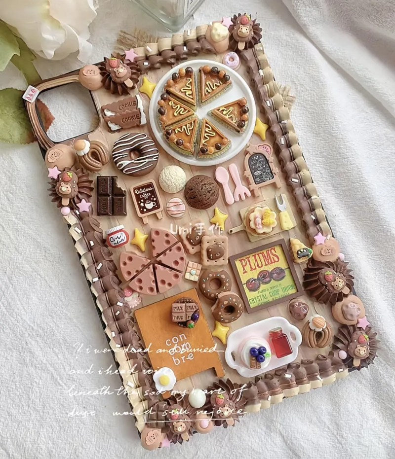 Food Series Decoden Cream Glue iPad Case For Any iPad Models