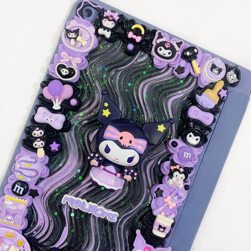 Kuromi Decoden Cream Glue iPad Case For Any iPad Models
