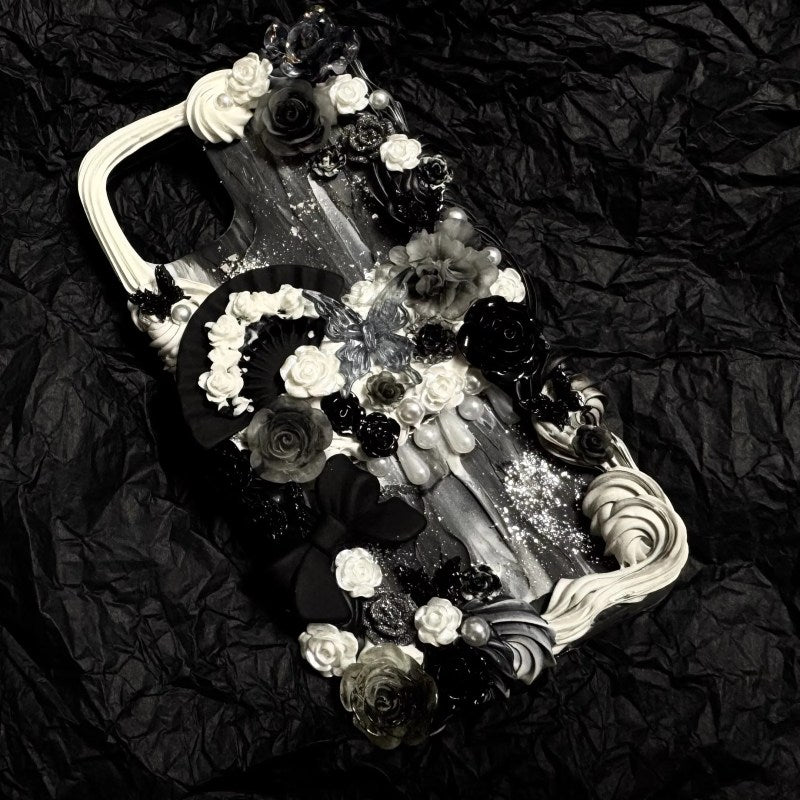 Baroque Vintage Decoden Cream Glue Phone Case For Any Phone Models