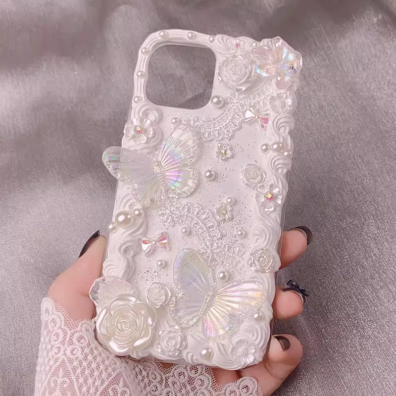 Fairy Lace Decoden Cream Glue Phone Case For Any Phone Models