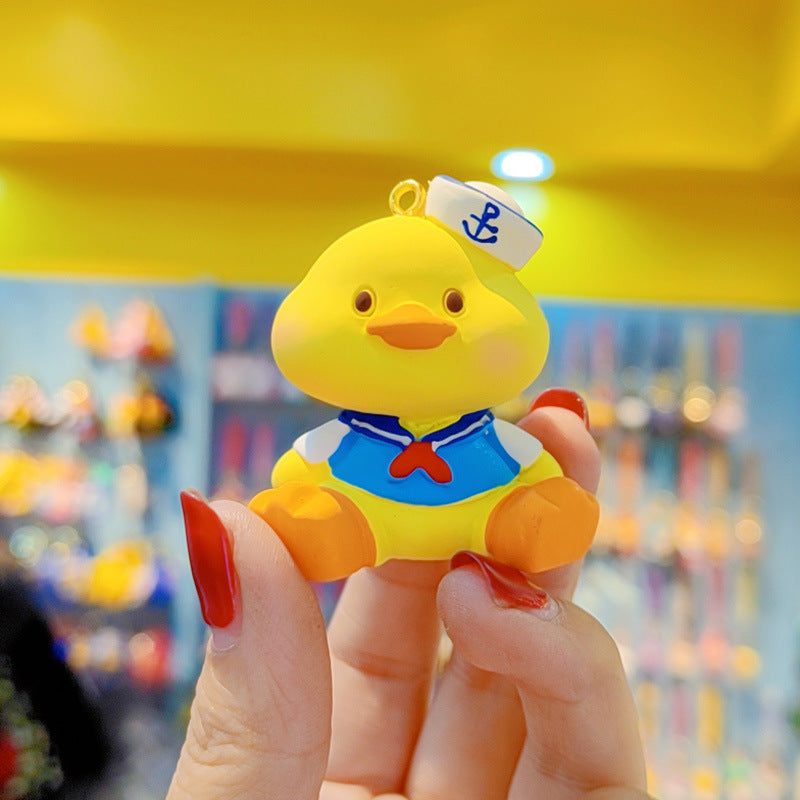 Creative cartoon face Dudu small animal keychain pendant cute couple keychain mobile phone chain pendant for girlfriends