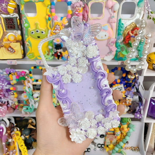 Baroque Butterfly Flower Rose Decoden Phone Cases | All Models Available