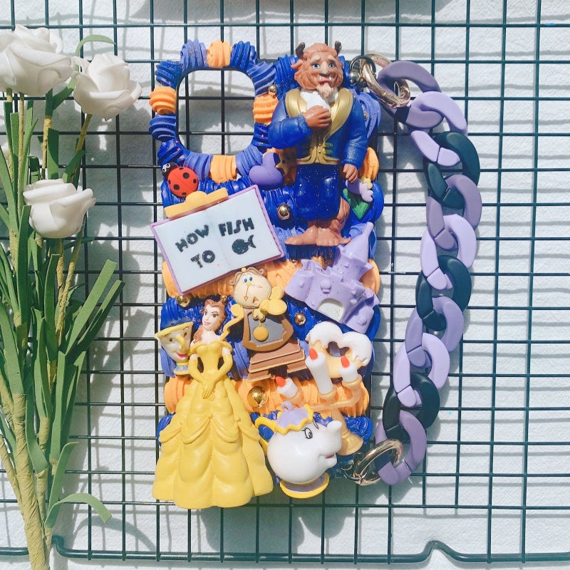 Beauty and Beast Princess Belle Decoden Phone Case For Any Phone Model