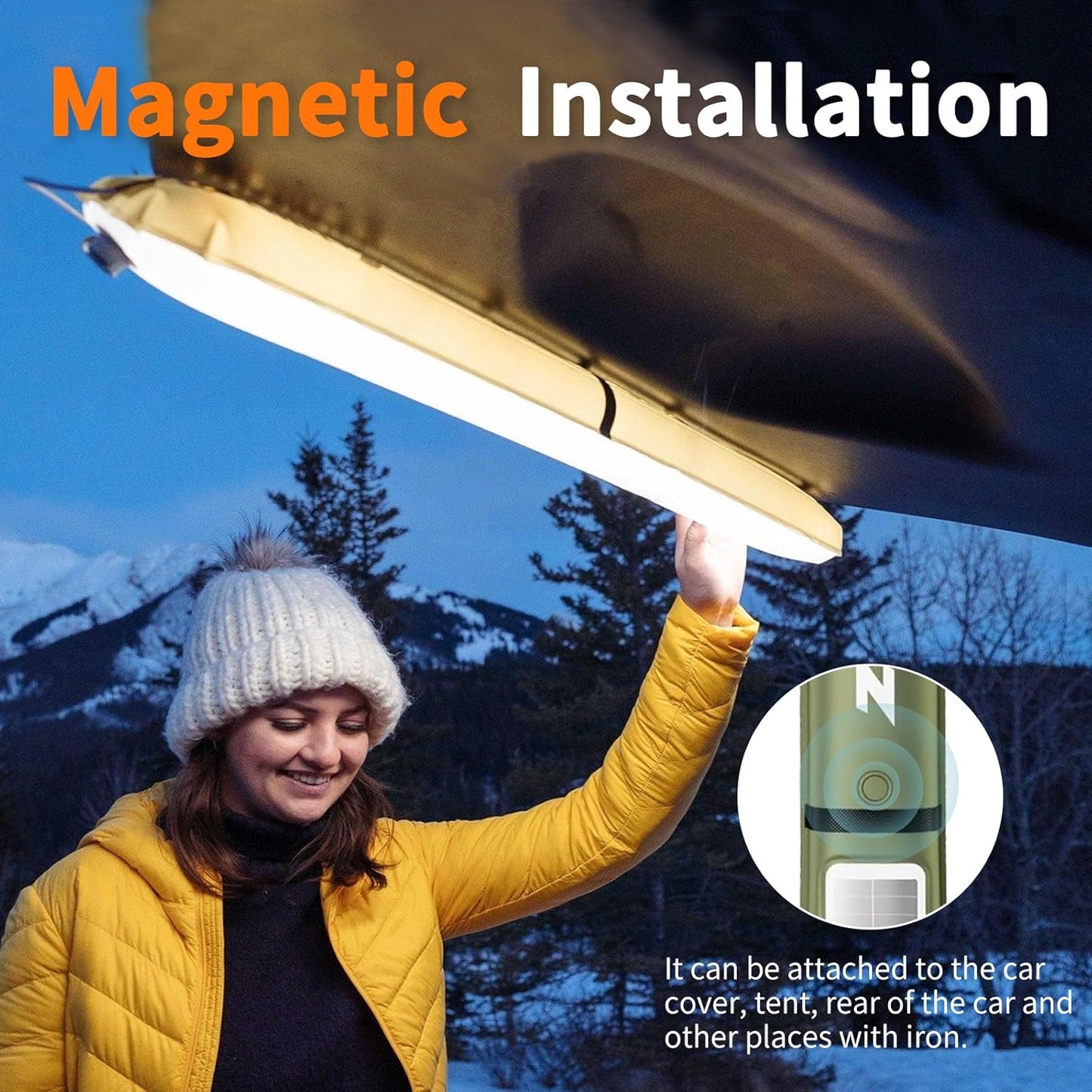 Rechargeable LED Inflatable Camping Tube Light