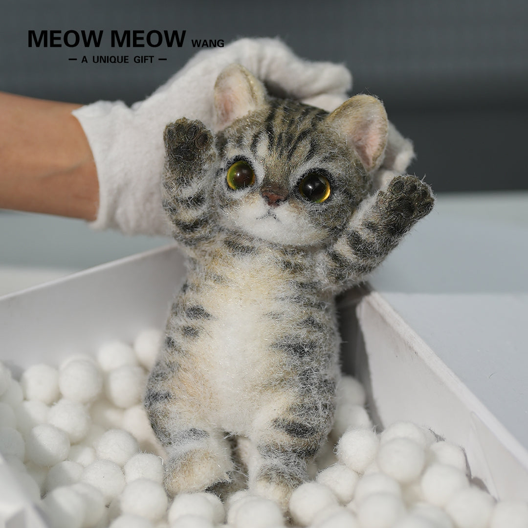 Handmade Silicone Big Cat Squishy Toy - Cute Chubby, Stress Relief & Fidget