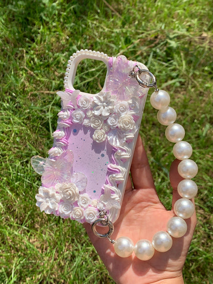 Baroque Butterfly Flower Rose Decoden Phone Cases | All Models Available