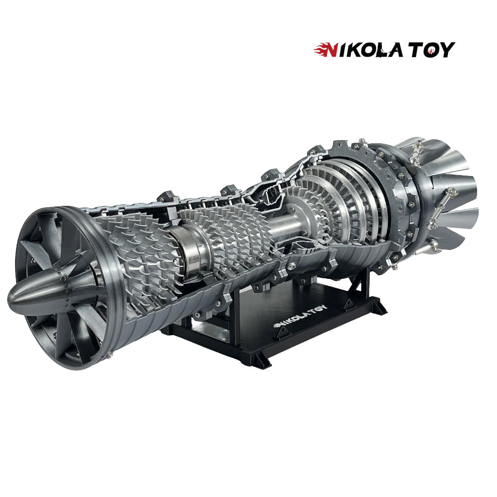 NIKOLATOY®  3D printed Military fighter turbojet engine model
