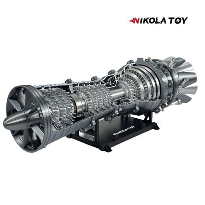 NIKOLATOY®  3D printed Military fighter turbojet engine model