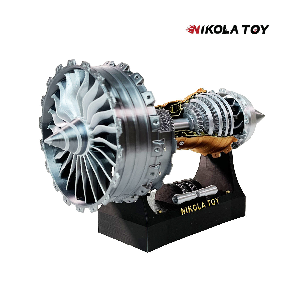 NIKOLATOY® Gift box limited edition!! TR900 Turbofan engine model (24cm / 10in)