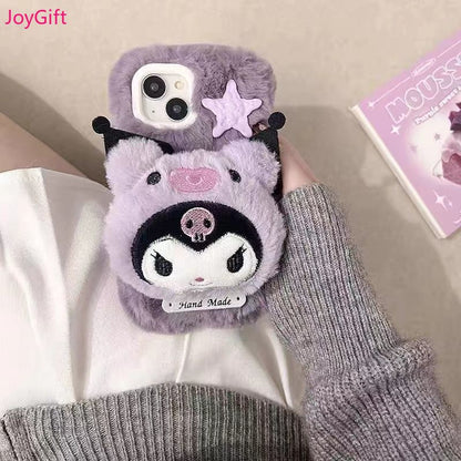 Handmade - Kuromi Plush Phone Case
