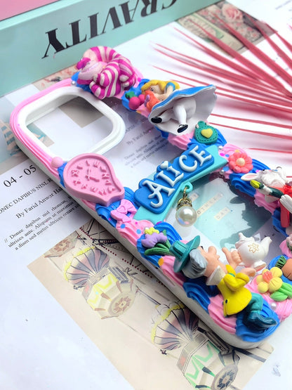 Alice in Wonderland Princess Decoden Phone Cases For Any Phone Model Princess