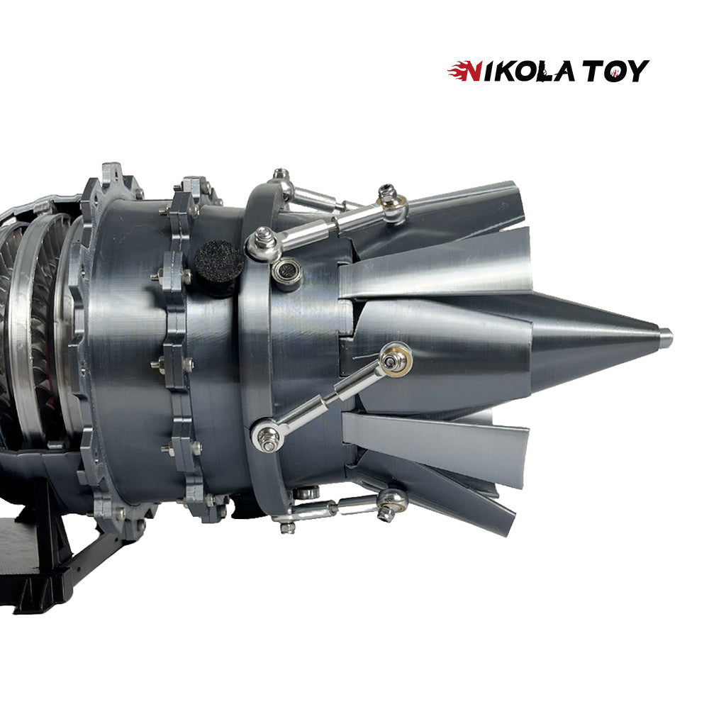 NIKOLATOY®  3D printed Military fighter turbojet engine model