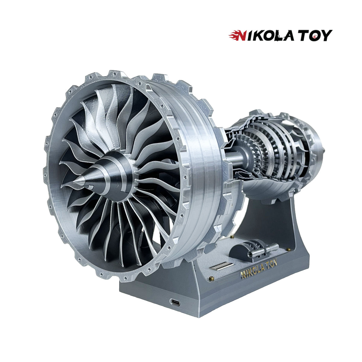NIKOLATOY® Final version of Rolls Royce Trent 900 turbofan engine model (40cm/15.7in)