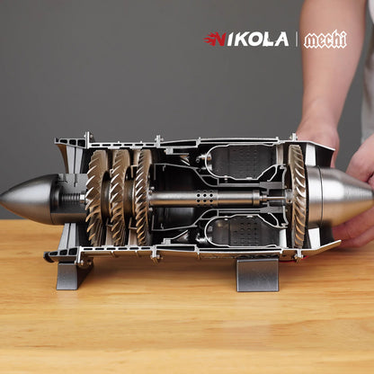 NIKOLATOY® Fighter jet turbojet engine - DIY KIT