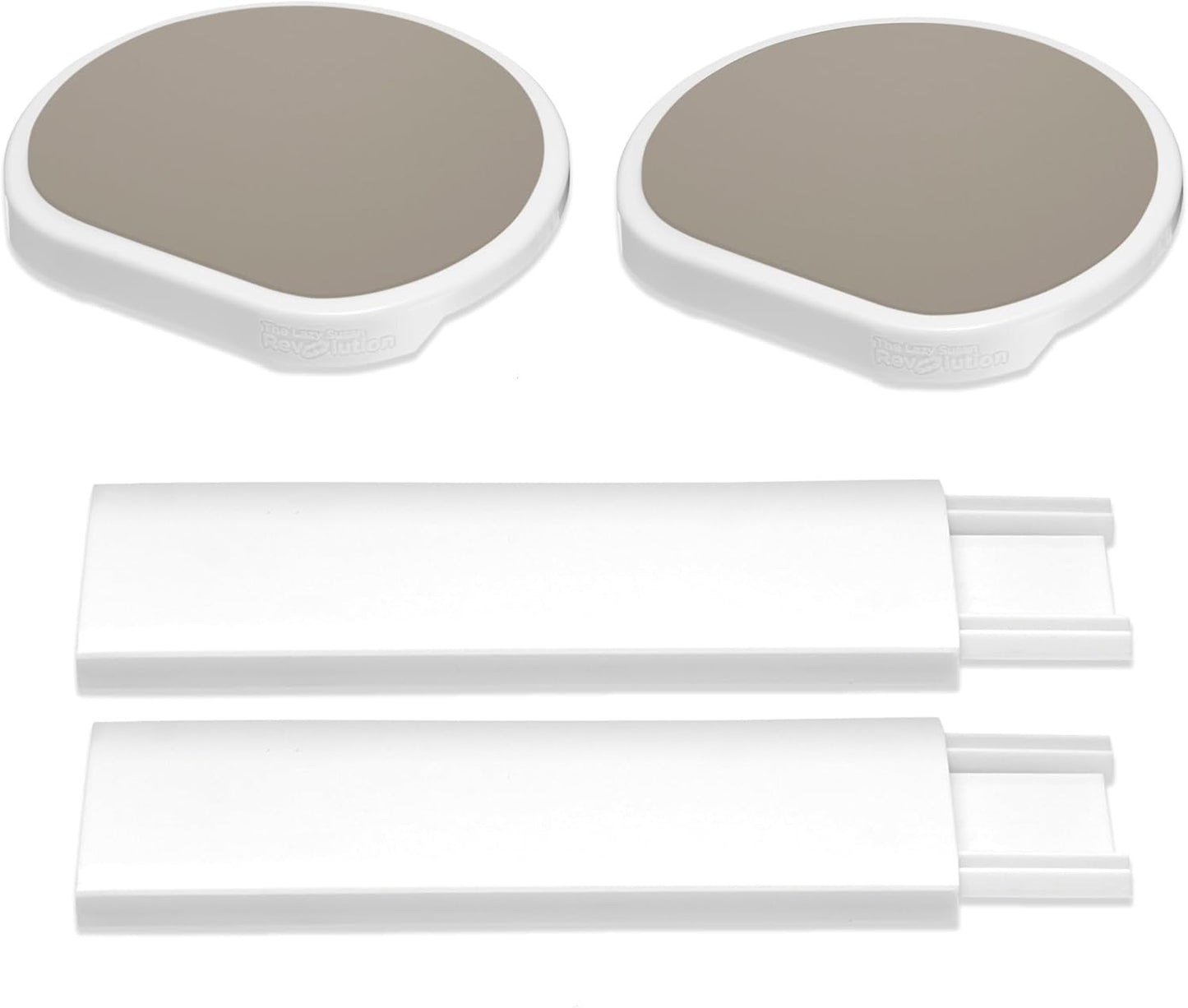 Full Set - Dark Gray - The First Patented Lazy Susan Turntable Expandable for Rectangular & Oblong Tables - Kitchen & Dining Tables - Great Gift! Parties & Gatherings.