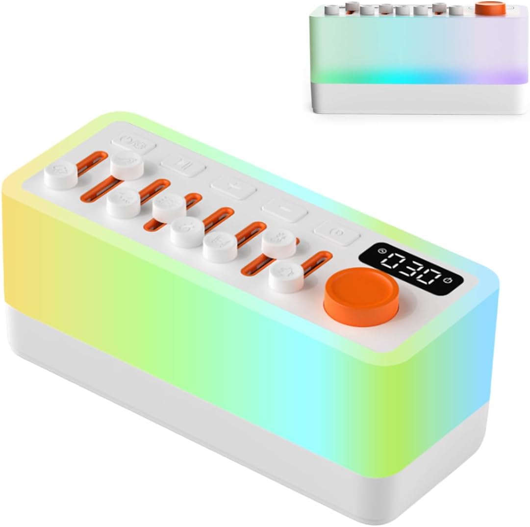 Lumisleep 3 in 1 Natural Sound Machine, Lumi Sleep White Noise Sleep Sound Machine with 8 Nature Sounds & Aromatherapy, Portable Bluetooth Speaker for Sleep (B Style, One Size)