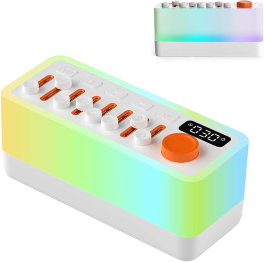 Lumisleep 3 in 1 Natural Sound Machine, Lumi Sleep White Noise Sleep Sound Machine with 8 Nature Sounds & Aromatherapy, Portable Bluetooth Speaker for Sleep (B Style, One Size)