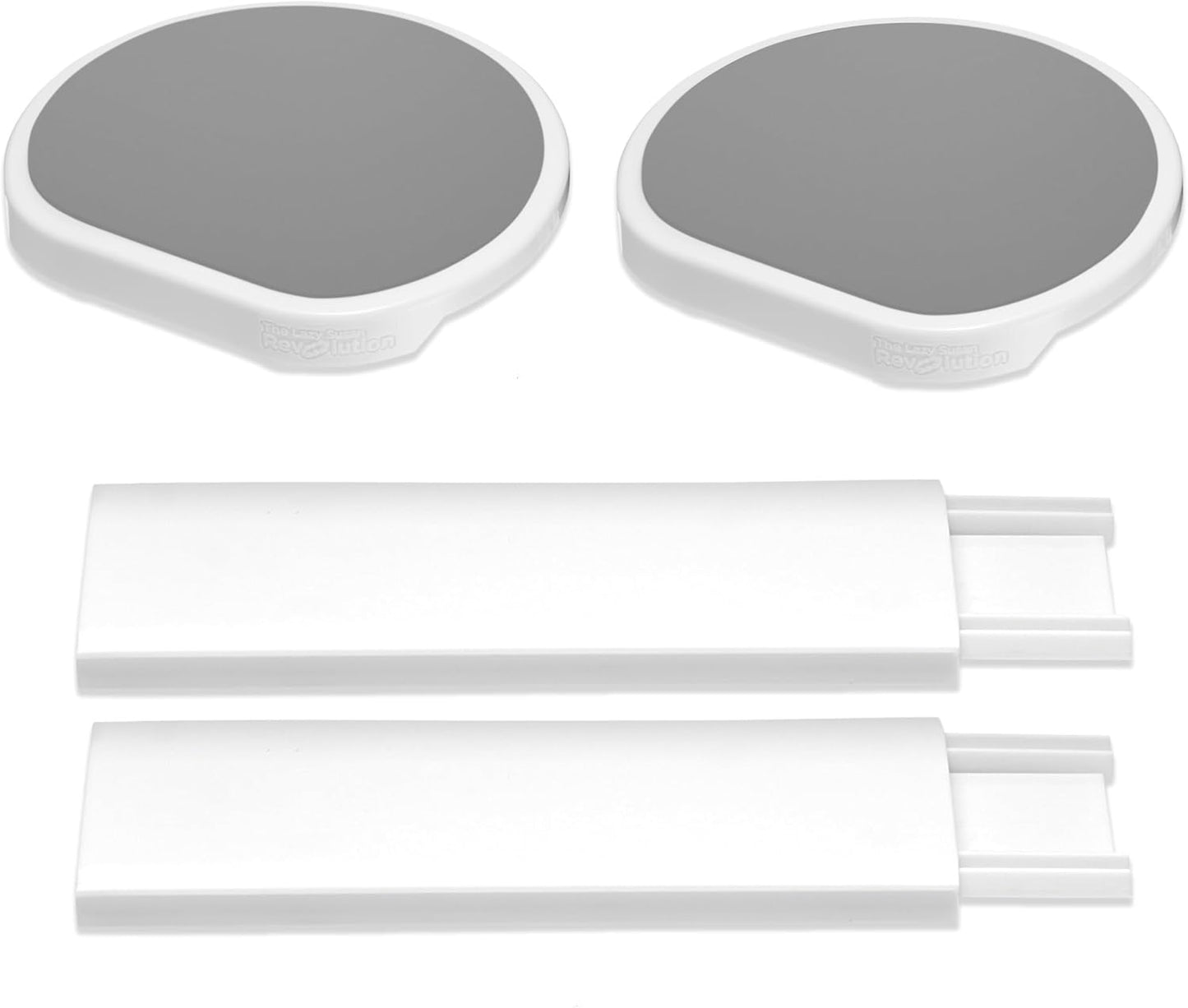 Full Set - Dark Gray - The First Patented Lazy Susan Turntable Expandable for Rectangular & Oblong Tables - Kitchen & Dining Tables - Great Gift! Parties & Gatherings.