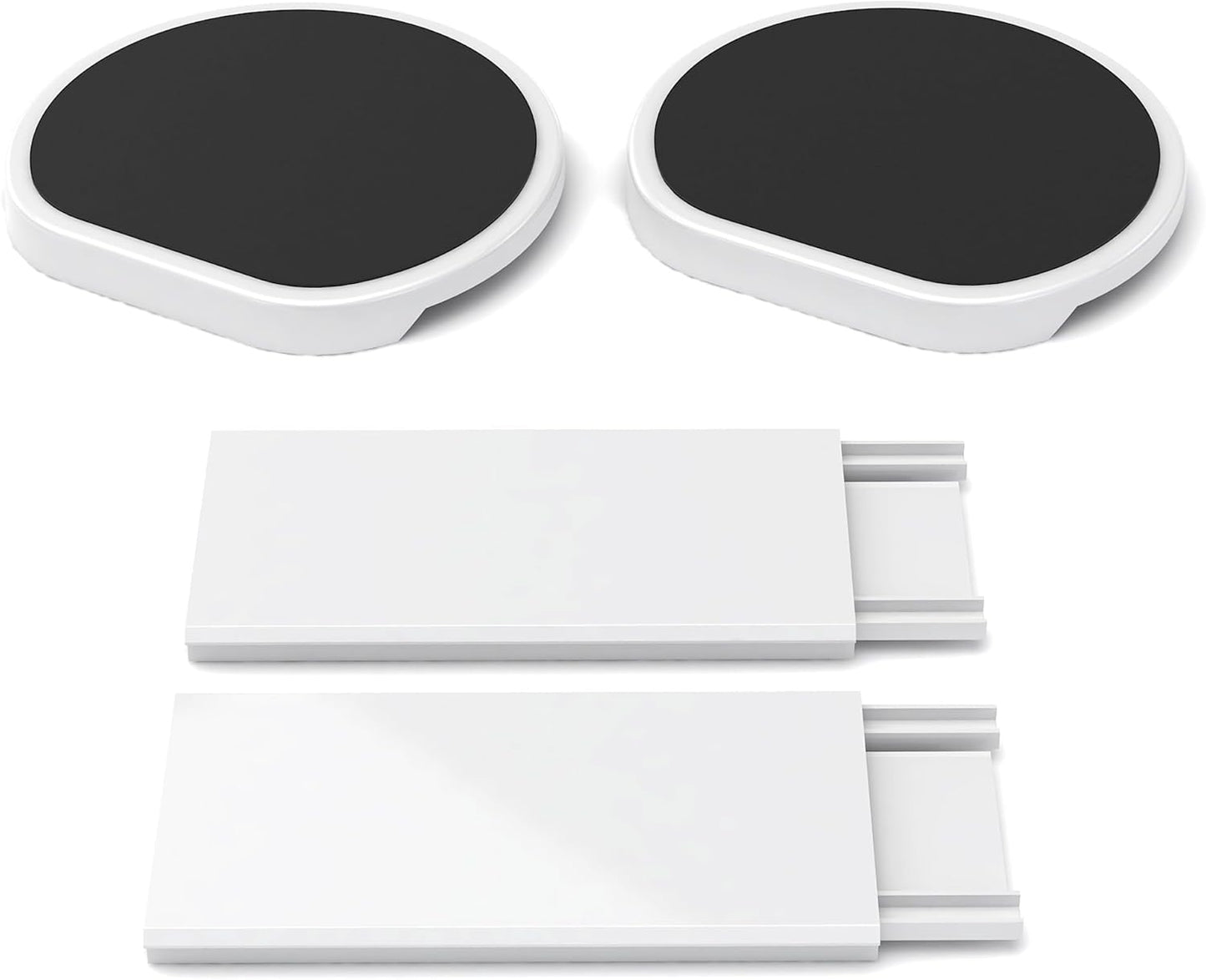 Full Set - Dark Gray - The First Patented Lazy Susan Turntable Expandable for Rectangular & Oblong Tables - Kitchen & Dining Tables - Great Gift! Parties & Gatherings.