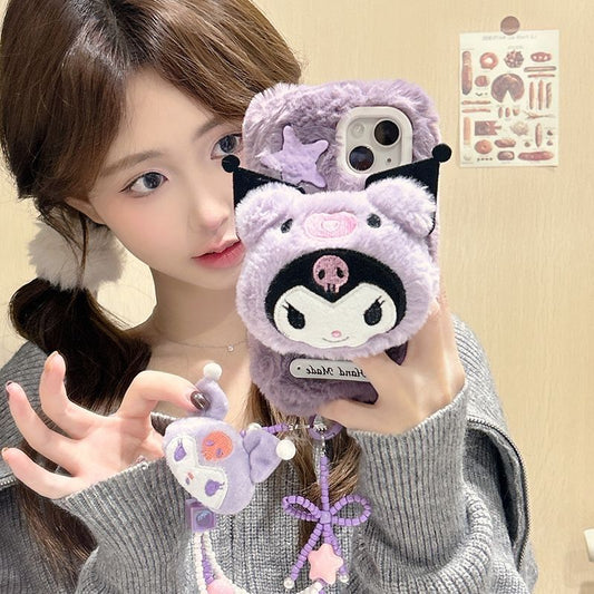 Plush Toy - Kuromi Apple Phone Case