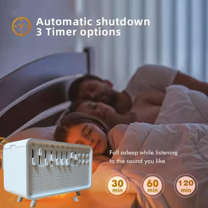 Lumisleep 3 in 1 Natural Sound Machine, Lumi Sleep White Noise Sleep Sound Machine with 8 Nature Sounds & Aromatherapy, Portable Bluetooth Speaker for Sleep (B Style, One Size)