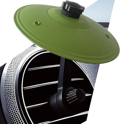 Car Cymbal. Car Crash Cymbal Air Vent - Easy Clip-On Mini Drum Cymbal for Car Dashboard.Cool car interior accessories for entertainment(Silver)