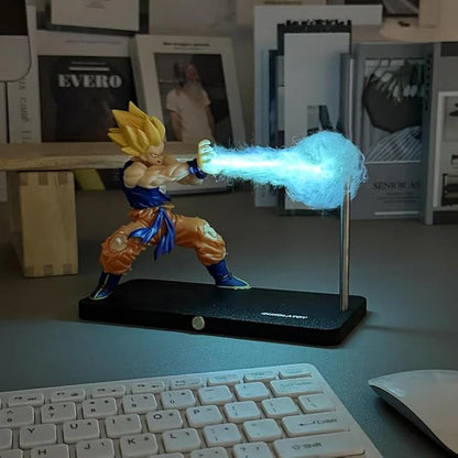 Goku Kamehameha Magnetic LED Lamp – Rechargeable, Dimmable Super Saiyan Night Light with Touch Control, USB-C – Anime Desk Lamp & Room Decor Gift for Him