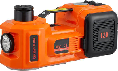 VEVOR Electric Car Jack. 5 Ton/11023 LBS Hydraulic Jack Lift with Electric Impact Wrench. Built-in Inflatable Pump. and LED Light for SUV MPV Sedan Truck Change Tires Garage Repair