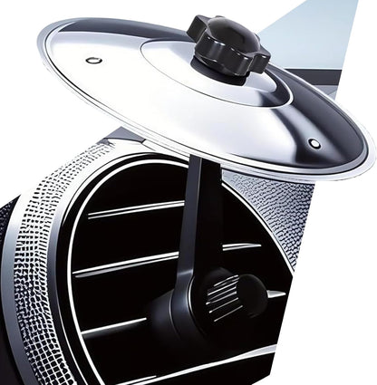 Car Cymbal. Car Crash Cymbal Air Vent - Easy Clip-On Mini Drum Cymbal for Car Dashboard.Cool car interior accessories for entertainment(Silver)