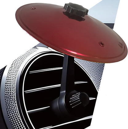 Car Cymbal. Car Crash Cymbal Air Vent - Easy Clip-On Mini Drum Cymbal for Car Dashboard.Cool car interior accessories for entertainment(Silver)