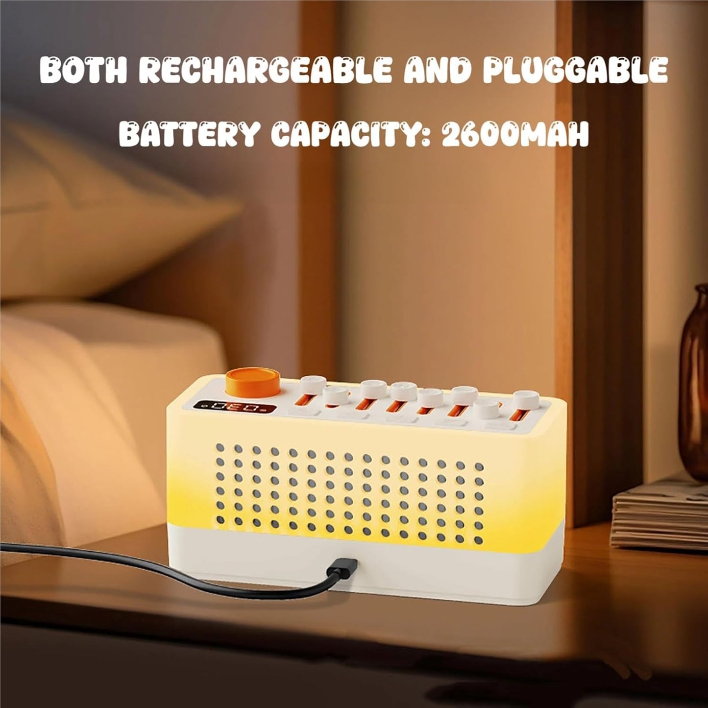 Lumisleep 3 in 1 Natural Sound Machine, Lumi Sleep White Noise Sleep Sound Machine with 8 Nature Sounds & Aromatherapy, Portable Bluetooth Speaker for Sleep (B Style, One Size)