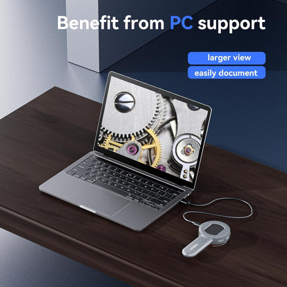 TOMLOV P10 Microscope for Adults Kids, Handheld Coin Magnifier with Light for Error Coins, Portable Trichome Magnifying Glass 100X, Collector Pocket Jewelers Loupe, Digital Microscope with 2" Screen