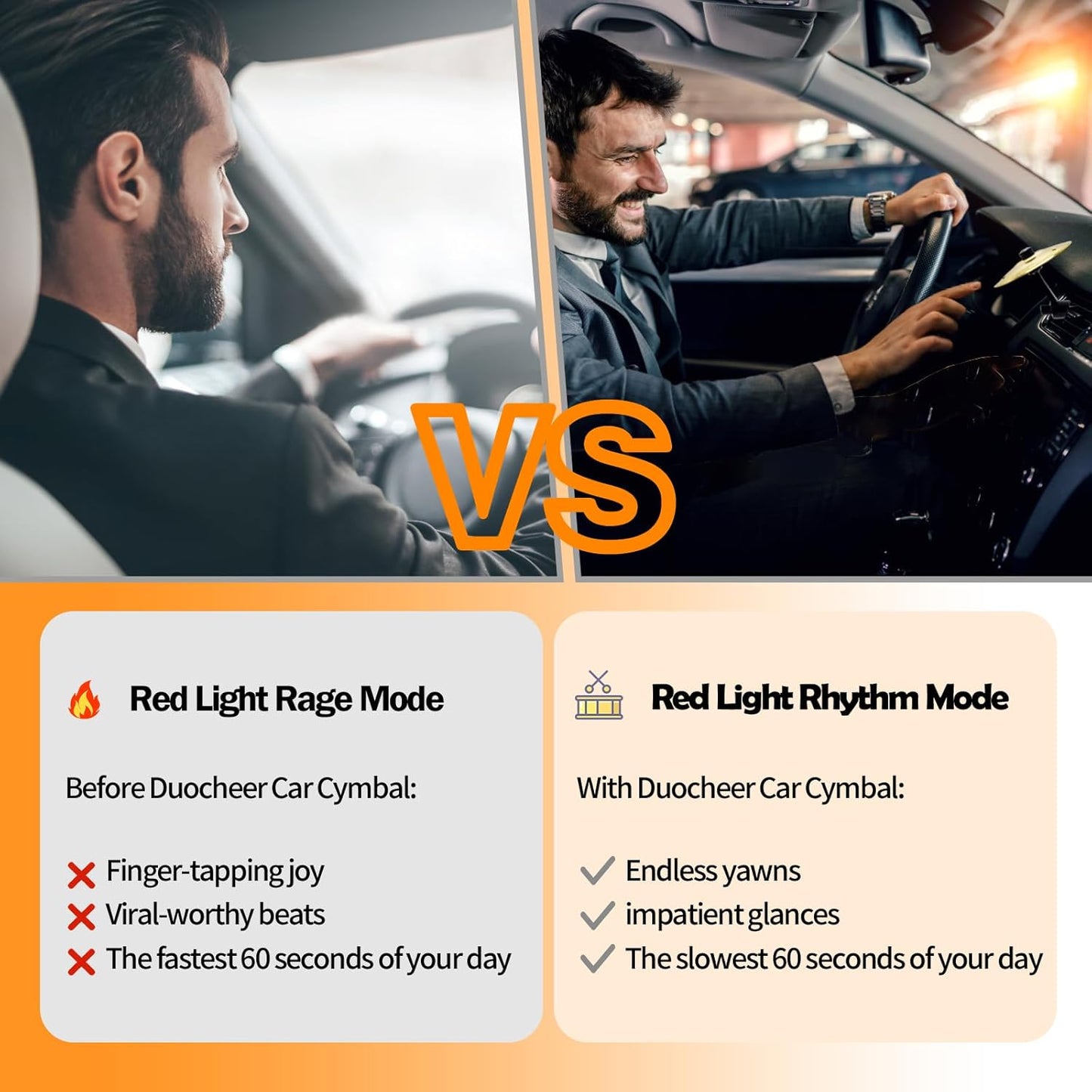 Car Cymbal. Car Crash Cymbal Air Vent - Easy Clip-On Mini Drum Cymbal for Car Dashboard.Cool car interior accessories for entertainment(Silver)