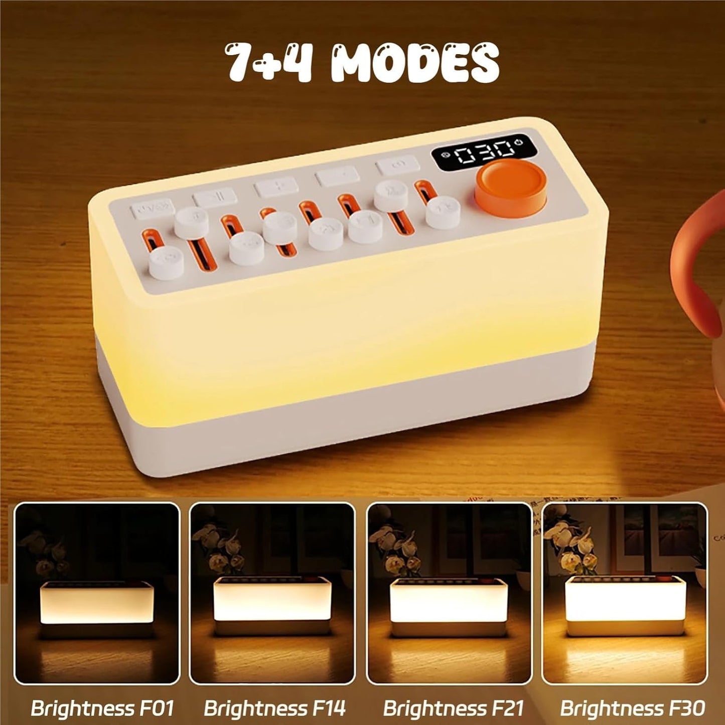 Lumisleep 3 in 1 Natural Sound Machine, Lumi Sleep White Noise Sleep Sound Machine with 8 Nature Sounds & Aromatherapy, Portable Bluetooth Speaker for Sleep (B Style, One Size)