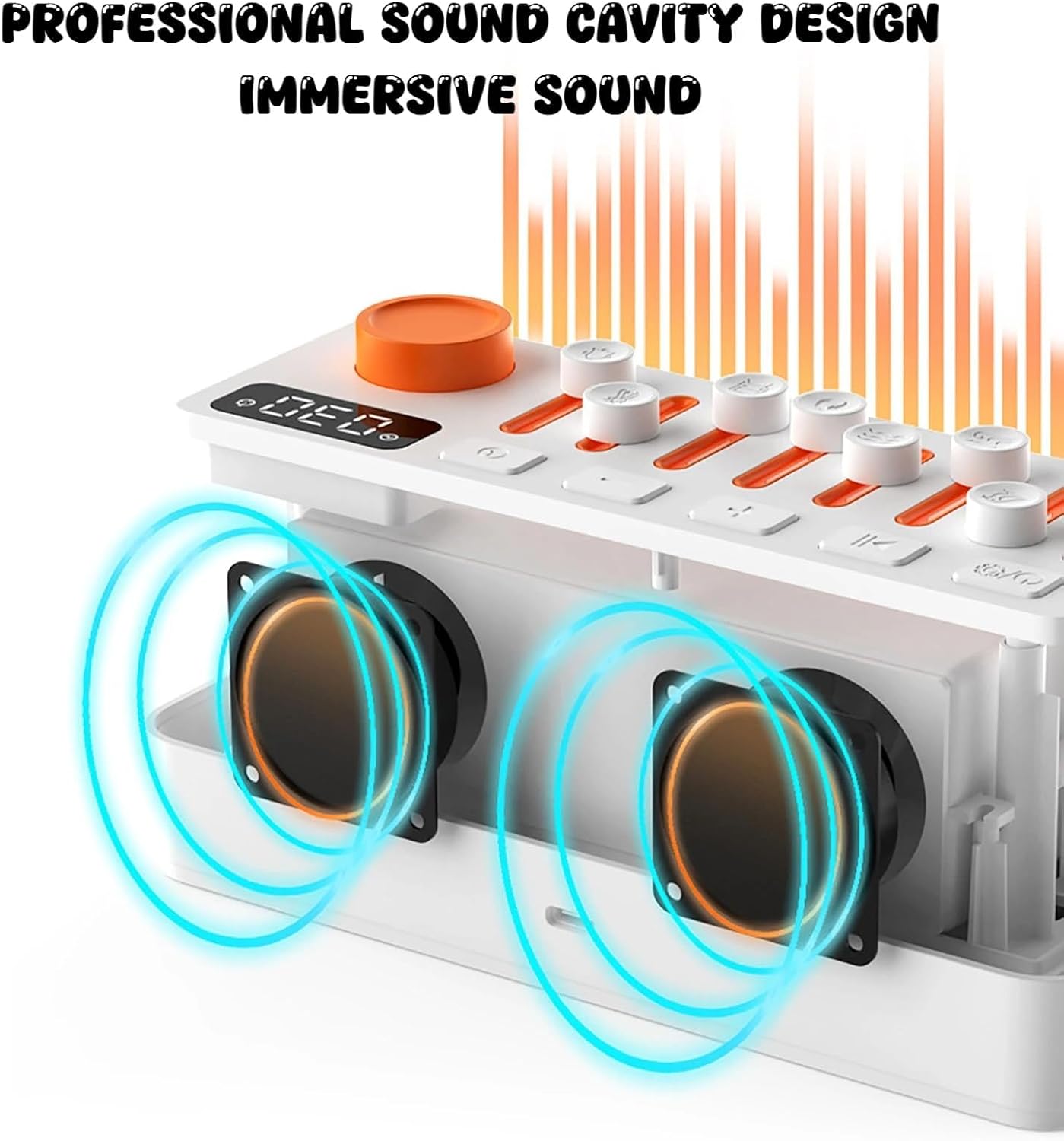 Lumisleep 3 in 1 Natural Sound Machine, Lumi Sleep White Noise Sleep Sound Machine with 8 Nature Sounds & Aromatherapy, Portable Bluetooth Speaker for Sleep (B Style, One Size)