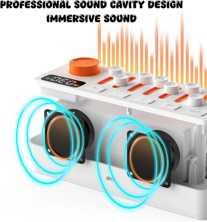 Lumisleep 3 in 1 Natural Sound Machine, Lumi Sleep White Noise Sleep Sound Machine with 8 Nature Sounds & Aromatherapy, Portable Bluetooth Speaker for Sleep (B Style, One Size)