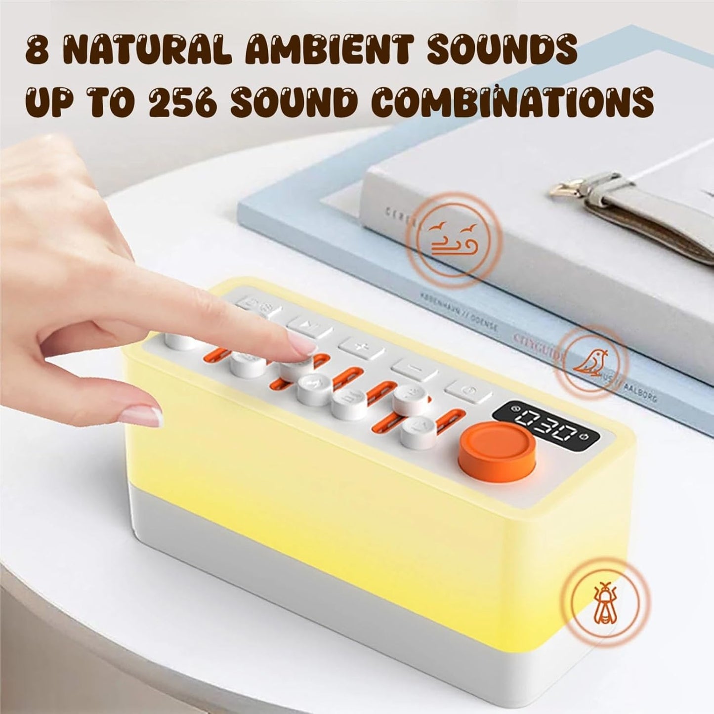 Lumisleep 3 in 1 Natural Sound Machine, Lumi Sleep White Noise Sleep Sound Machine with 8 Nature Sounds & Aromatherapy, Portable Bluetooth Speaker for Sleep (B Style, One Size)