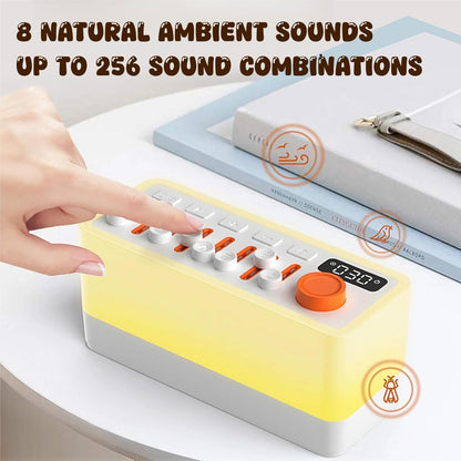 Lumisleep 3 in 1 Natural Sound Machine, Lumi Sleep White Noise Sleep Sound Machine with 8 Nature Sounds & Aromatherapy, Portable Bluetooth Speaker for Sleep (B Style, One Size)