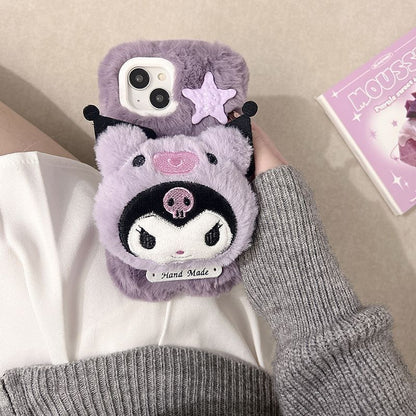 Plush Toy - Kuromi Apple Phone Case