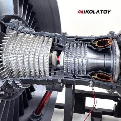 NIKOLATOY® Highly restored Rolls Royce Trent 900 turbofan engine model (55cm/22in)