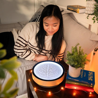 Kinetic Sand Art. Real Bamboo. Zen Stress Relief. iOS and Android Compatible. with Smart LED Lighting