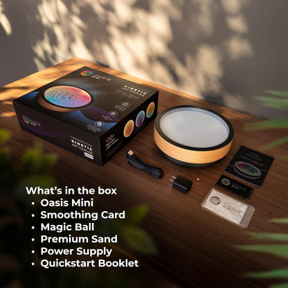 Kinetic Sand Art. Real Bamboo. Zen Stress Relief. iOS and Android Compatible. with Smart LED Lighting