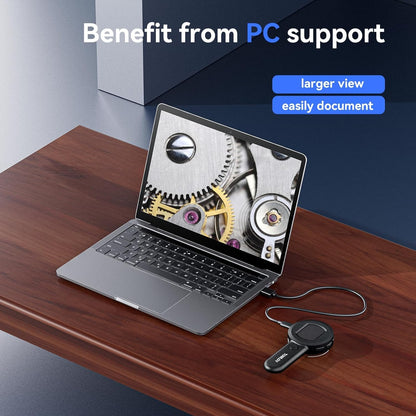 TOMLOV P10 Microscope for Adults Kids, Handheld Coin Magnifier with Light for Error Coins, Portable Trichome Magnifying Glass 100X, Collector Pocket Jewelers Loupe, Digital Microscope with 2" Screen