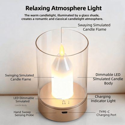 Safe Night Magic Wave Sensor Candle Lamp