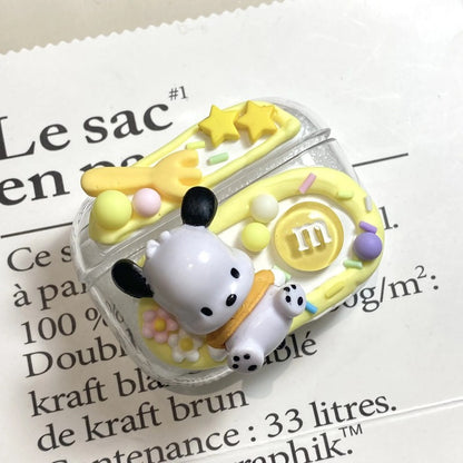 Happy Pochacco Decoden Cream Glue AirPods Case