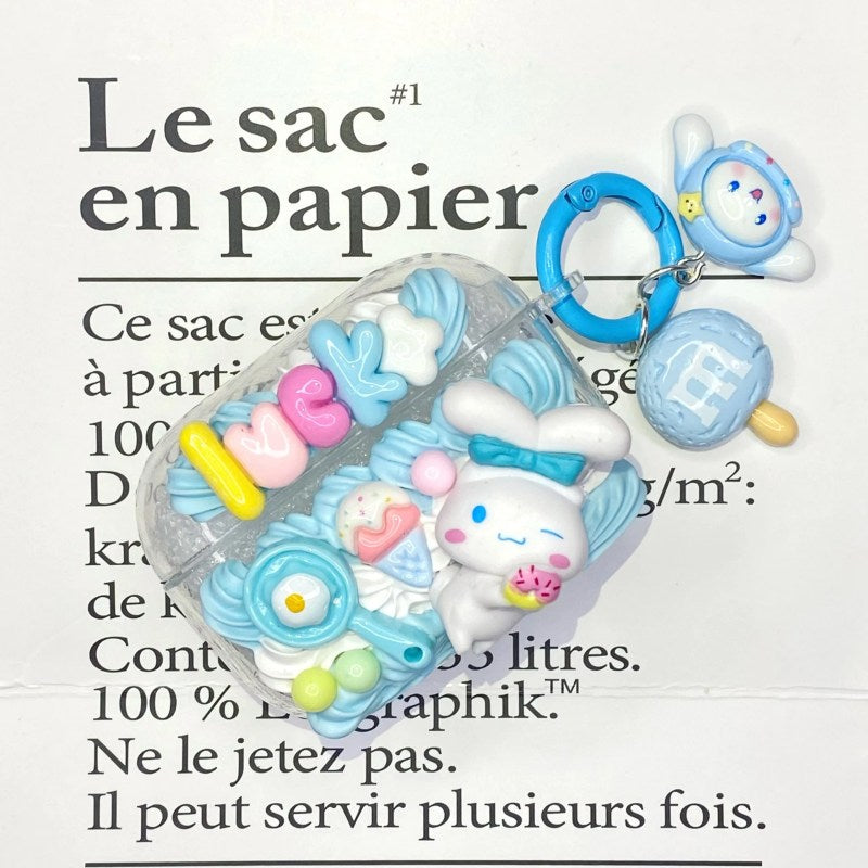 Sweet Cinnamoroll Decoden Cream Glue AirPods Case